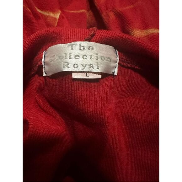 Women's The Collection Royal Long Sleeve Patchwork Tie-Dye Art to Wear Zip Up Ja - Picture 7 of 7